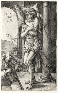 Man of Sorrows by the Column, 1509. av Albrecht Dürer