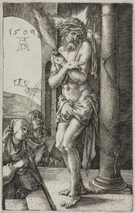 Man of Sorrows by the Column, frontispice fra The Engraved Passion, av Albrecht Dürer
