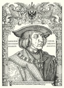 Maximilian I, den hellige romerske keiseren av Albrecht Dürer