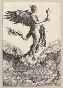 Nemesis The Great Fortune, 1501-2. av Albrecht Dürer