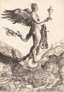 Nemesis The Great Fortune, ca. 15011502. av Albrecht Dürer