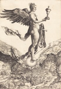 Nemesis The Great Fortune, ca. 15011502. av Albrecht Dürer