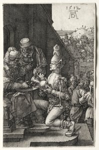 Pilatus vasker hendene, 1512. av Albrecht Dürer