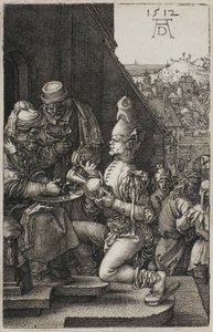 Pilatus vasker hendene, fra The Engraved Passion av Albrecht Dürer