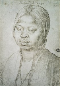 Portrett av Catherine, Mulattaen til den portugisiske Bradao, 1521 av Albrecht Dürer