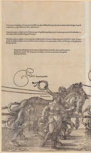 Providentia, blad 3 fra serien «Den store triumfvognen» av Albrecht Dürer
