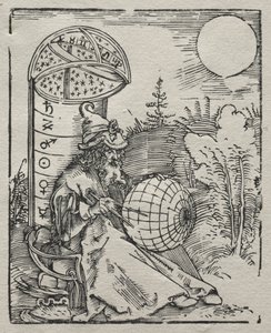 Ptolemaeus mit dem Himmelsglobus, 1504 av Albrecht Dürer