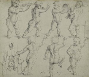 Putti, 1495. av Albrecht Dürer