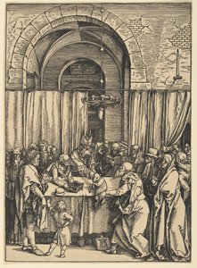 Avvisningen av Joakims offer, fra Jomfru Marias liv av Albrecht Dürer