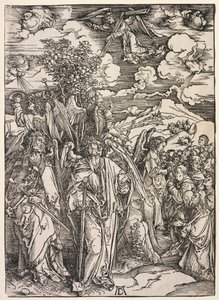 Johannes åpenbaring: Four Angels Holding up the Winds, 1511. av Albrecht Dürer