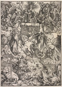 Johannes åpenbaring: Seven Angels with Trumpets, 1511. av Albrecht Dürer