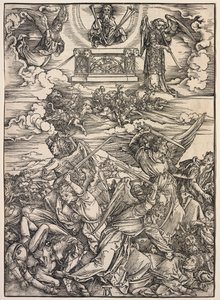 Johannes' åpenbaring: De fire ødeleggende englene av Albrecht Dürer