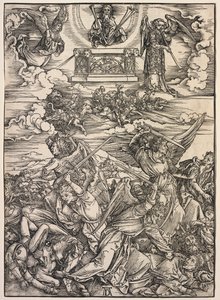 Johannes åpenbaring: The Four Destroying Angels, 1511. av Albrecht Dürer