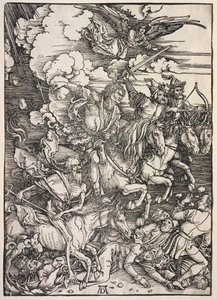 Johannes' åpenbaring: De fire ryttere av Albrecht Dürer