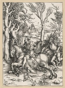 Ridder til hest og landsknekt av Albrecht Dürer