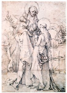 Saint Anne med barnet og jomfru Maria, c1500 av Albrecht Dürer