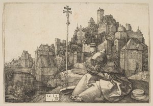 Saint Anthony Reading, 1519. av Albrecht Dürer