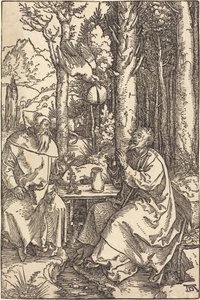 Saint Anthony og Saint Paul i villmarken av Albrecht Dürer