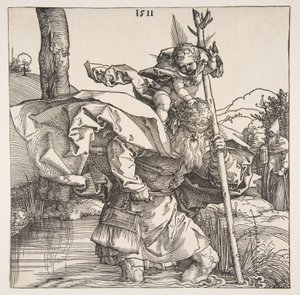 Sankt Kristoffer av Albrecht Dürer