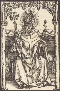 Den hellige Erasmus, ca. 1500. av Albrecht Dürer