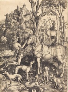 Saint Eustace   1247392   no       norwegian Successfully Translated  Original: The Actor Segawa Kikunojo III as Hito-maru Disguised as the Courtesan Chiyozaki, in the Play Kuruwa no Hana Katsuragi no Kane, Performed at the Ichimura Theater in the third Mo av Albrecht Dürer