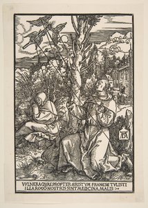 Saint Francis mottar Stigmata, ca. 1503. av Albrecht Dürer