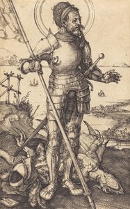 Saint George Standing, ca. 15071508. av Albrecht Dürer