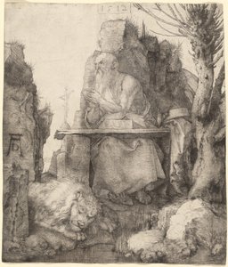 Saint Hieronymus ved Pollard Willow av Albrecht Dürer