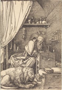 Den hellige Hieronymus i sin celle av Albrecht Dürer