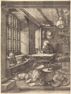 Den hellige Hieronymus i sitt studerkammer av Albrecht Dürer