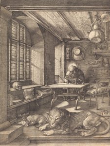 Saint Hieronymus i hans studie, 1514. av Albrecht Dürer