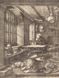 Saint Hieronymus i hans studie, 1514. av Albrecht Dürer