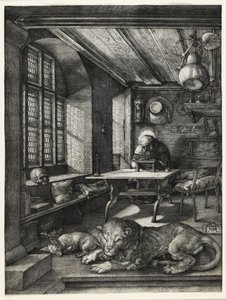 Saint Hieronymus i hans studie, 1514 av Albrecht Dürer