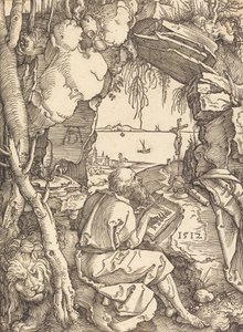Saint Hieronymus i en hule, 1512. av Albrecht Dürer