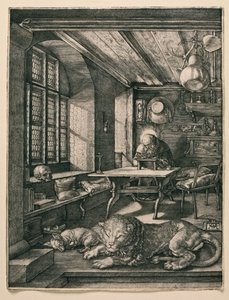 Den hellige Hieronymus i sin celle av Albrecht Dürer