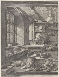 Sankt Hieronymus i sitt studerkammer av Albrecht Dürer