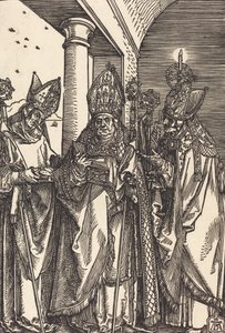 De hellige Nicholas, Ulrich og Erasmus, ca. 1508. av Albrecht Dürer