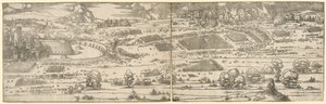 Beleiring av en festning. av Albrecht Dürer