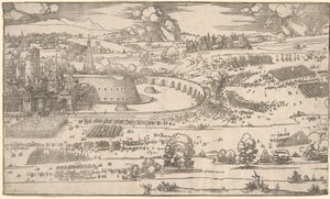 Beleiring av en festning: Høyre del av Albrecht Dürer