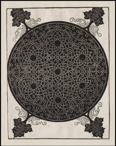 Sjette knute, 7 små systemer av knuter med svarte senter, ca. 1506 av Albrecht Dürer
