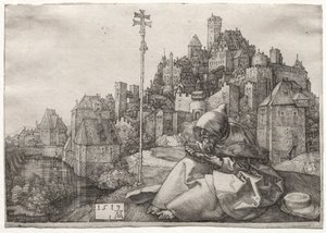 St. Anthony Reading, 1519. av Albrecht Dürer