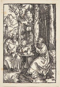 St. Anthony besøker St. Paul i villmarken av Albrecht Dürer