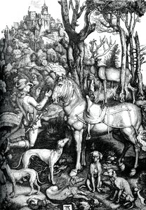 St Eustace, c1501, 1870. av Albrecht Dürer