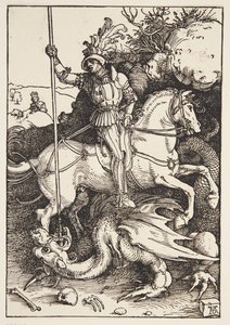 St. Georg dreper dragen av Albrecht Dürer
