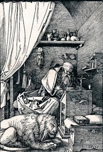 St Jerome in His Cell, 1511 1906 av Albrecht Dürer