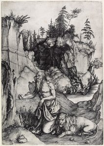 St. Hieronymus i bot, ca. 1497 av Albrecht Dürer