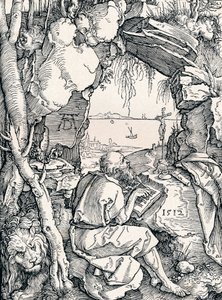 St Hieronymus i en hule, 1512 1906 av Albrecht Dürer