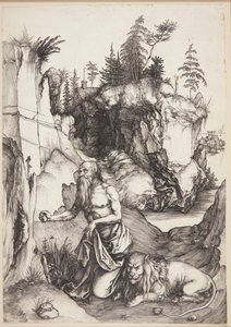 St. Hieronymus botferdig i villmarken av Albrecht Dürer