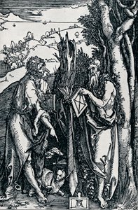 Døperen Johannes og St Onuphrius, 1504 1906 av Albrecht Dürer