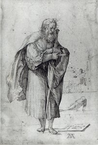 St. Paul, 1523 (penn og blekk på papir) av Albrecht Dürer